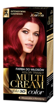 Joanna - Multi Cream Color - Farba do włosów z efektem 3D 34 INTENSYWNA CZERWIEŃ 5901018013226
