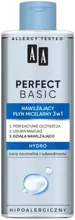 AA Oceanic - AA PERFECT BASIC - Nawilżający płyn micelarny 3w1 HYDRO 200 ml  5900116082714