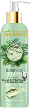 Bielenda - Botanical Clays - Wegańska PASTA do mycia twarzy z glinką ZIELONĄ skóra mieszana, tłusta 190g 5902169038588
