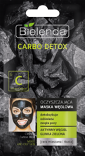Bielenda - Carbo Detox - Oczyszczająca MASKA węglowa skóra MIESZANA i TŁUSTA 8g 5902169022525