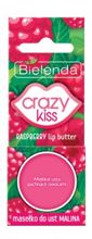 Bielenda - (ZUŻYĆ DO 31/03/23) Crazy Kiss - RASPBERRY lip butter / Masełko do ust MALINA 10g 5902169032371