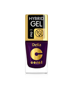 Delia - Coral Hybrid Gel - Lakier hybrydowy bez lampy 62 PERŁOWY BAKŁAŻAN 11ml 5901350485521
