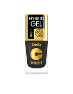 Delia - Coral Hybrid Gel - Lakier hybrydowy bez lampy 64 ZŁOTA CZERŃ 11ml 5901350485545