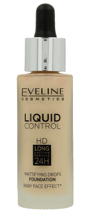 Eveline - (WYPRZEDAŻ SERII) Liquid Control HD - Podkład do twarzy 020 ROSE BEIGE 32ml 5901761937251