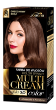 Joanna - (ZUŻYĆ DO 28/02/24) Multi Cream Color - Farba do włosów z efektem 3D 39 ORZECHOWY BRĄZ 5901018013271