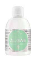 Kallos Cosmetics - Nawilżający SZAMPON do włosów ALGAE z ekstraktem z Algi i olejem Oliwkowym włosy zniszczone 1000ml 5998889511319