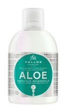 Kallos Cosmetics - Nawilżający SZAMPON do włosów w kremie ALOE z ekstraktem z Aloesu włosy suche, łamliwe 1000ml 5998889511890