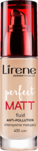 Lirene - (WYPRZEDAŻ SERII) Perfect Matt - Podkład intensywnie matujący 400 IVORY 30ml 5900717665118