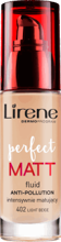 Lirene - (WYPRZEDAŻ SERII) Perfect Matt - Podkład intensywnie matujący 402 LIGHT BEIGE 30ml 5900717665217