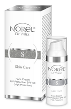 Norel - (ZUŻYĆ DO 31/12/22) Skin Care - Krem ochronny do twarzy, SPF 50 (ochrona wysoka) 50ml DK 039 5902194144223