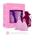 Perfect Cup - ZESTAW: Kubeczek Menstruacyjny RÓŻOWY S + M 5907608989148