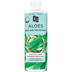 AA Oceanic - /UseBy 31/10/23/ AA Aloes  - Płyn MICELARNY łagodząco-nawilżający 100% Aloe Vera 400ml 5900116069692