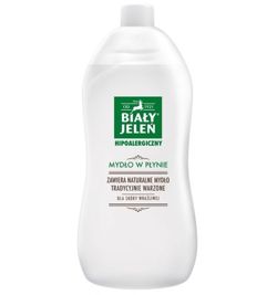 Biały Jeleń - (UseByDate 30/04/23) Hipoalergiczne mydło naturalne w PŁYNIE 1l 5900133004348