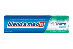 Blend a med - 3D White FRESH - (ZUŻYĆ DO 30/11/22) EXTREME MINT KISS - Pasta do zębów trójwymiarowe wybielanie 100ml 4015600620004
