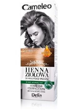 Delia - Cameleo Henna Ziołowa - Henna ziołowa do koloryzacji włosów 7.3 ORZECH LASKOWY 75g 5901350449233