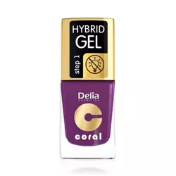 Delia - Coral Hybrid Gel - Lakier hybrydowy bez lampy 47 BURGUND 11ml 5901350478196