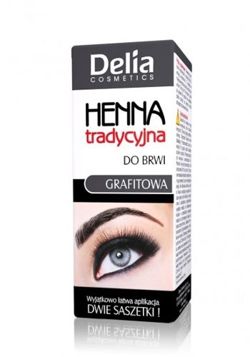 Delia - Henna TRADYCYJNA do BRWI - GRAFITOWA 5906750813059
