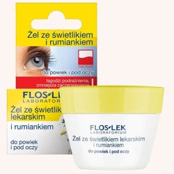 Flos lek - Żele pod Oczy - Żel ze świetlikiem i rumiankiem do powiek i pod oczy 10 g 5905043000183