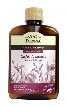 Green Pharmacy - (UseByDate 15/11/23) Olejek do masażu ANTYCELLULITOWY z olejkiem migdałowym i  olejkami eterycznymi 200 ml 5904567050704