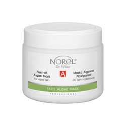 Norel PRO - /ExpDate31/05/24/ FACE ALGAE MASK - Peel-off Algae Mask For Acne Skin / Maska algowa plastyczna dla cery trądzikowej 250g PN 194 5902194141475