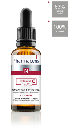 Pharmaceris N - C – CAPILIX - KONCENTRAT Z WIT. C 1200 mg wzmacniająco-wygładzający skóra naczynkowa 30ml 5900717150614