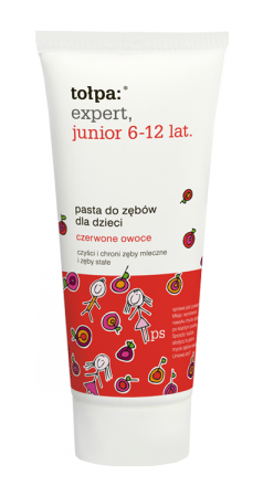 Tołpa - Expert Junior - Pasta do zębów czerwone owoce 6-12 lat 50ml 5907608610530