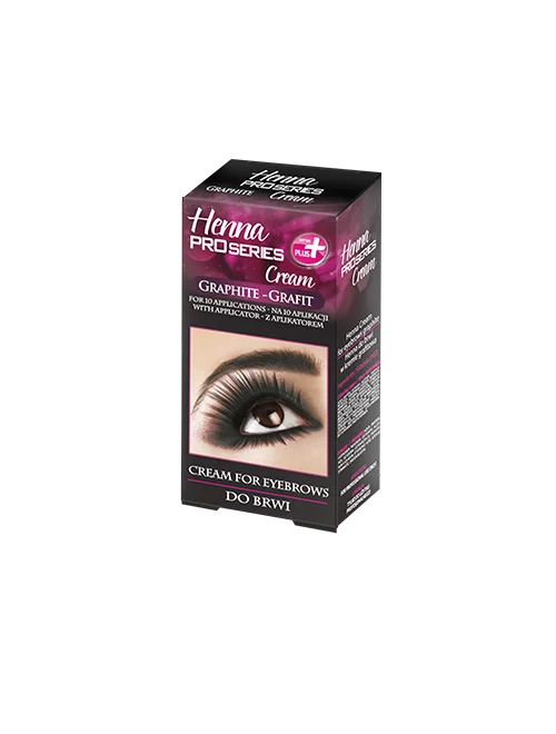 Verona - Eyebrow HENNA cream / HENNA wyłącznie DO BRWI w kremie GRAFITOWA 15ml 5901468908073