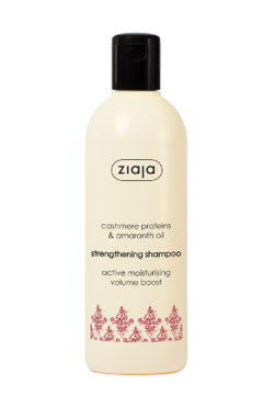 Ziaja - /ExpDate28/02/24/ Cashmere - Strengthening shampoo (SZAMPON wzmacniający do włosów, włosy normalne, cienkie, delikatne, suche) 300ml 5901887042075 / 15298