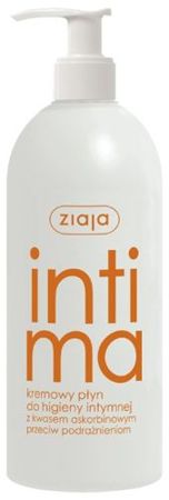 Ziaja - Intima - Kremowy płyn do higieny intymnej z kwasem ASKORBINOWYM przeciw podrażnieniom DUŻY 500ml 5901887018643