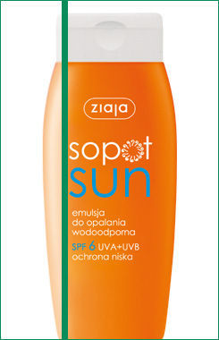 Ziaja - Sopot Sun - Emulsja do opalania wodoodporna SPF 6 150 ml 5901887005865